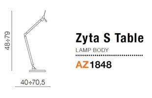 Pöytävalaisin Azzardo AZ1848 Zyta S Table hinta ja tiedot | Pöytävalaisimet | hobbyhall.fi