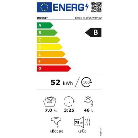 Pesukone Indesit BWSE71295XWSVEU hinta ja tiedot | Pyykinpesukoneet | hobbyhall.fi