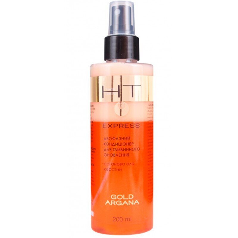 Kaksivaiheinen hiustenhoitoaine Hair Trend Gold Argan, 200 ml hinta ja tiedot | Hoitoaineet | hobbyhall.fi