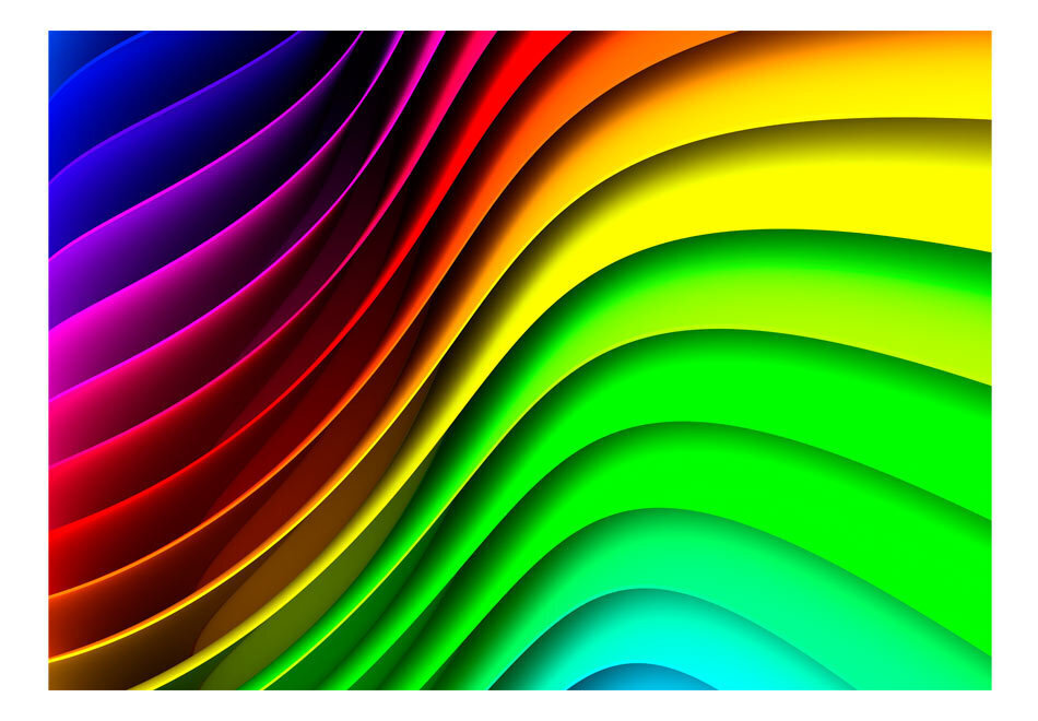 Valokuvatapetti - Rainbow Waves 150x105 cm hinta ja tiedot | Valokuvatapetit | hobbyhall.fi