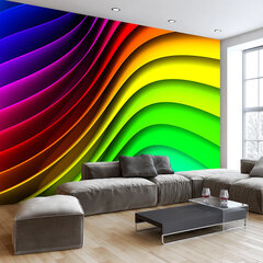 Fototapetti - Rainbow Waves hinta ja tiedot | Valokuvatapetit | hobbyhall.fi