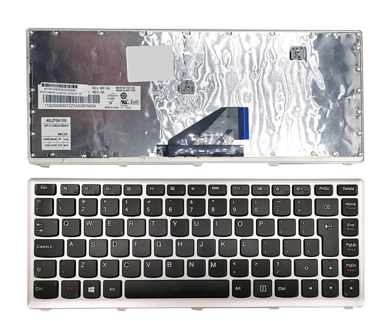 Kannettavan tietokoneen näppäimistö Lenovo IdeaPad U310, Iso-Britannia hinta ja tiedot | Komponenttien lisätarvikkeet | hobbyhall.fi
