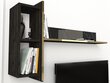 Tv-taso+seinähylly Kalune Design Veyron, musta/kulta hinta ja tiedot | TV- ja mediakalusteet | hobbyhall.fi
