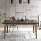 Ruokapöytä Kalune Design Lorenz, ruskea/musta hinta ja tiedot | Ruokapöydät | hobbyhall.fi