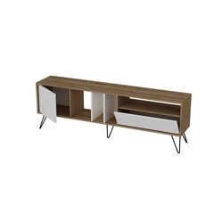 TV-taso Kalune Design Mistico 180 cm, ruskea/valkoinen hinta ja tiedot | TV-tasot | hobbyhall.fi