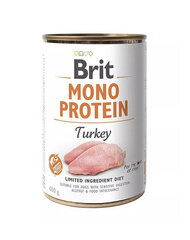 Brit Mono Protein täysravinto kalkkunan kanssa, 6x400 g hinta ja tiedot | Koiran märkäruoka | hobbyhall.fi