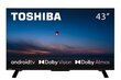 UHD ANDROID TV DOLBY VISION TV TOSHIBA 43UA2363DG hinta ja tiedot | Televisiot | hobbyhall.fi