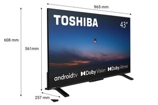 UHD ANDROID TV DOLBY VISION TV TOSHIBA 43UA2363DG hinta ja tiedot | Toshiba Kodinkoneet ja kodinelektroniikka | hobbyhall.fi