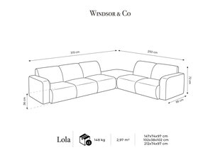 Windsor & Co Lola sohva, valkoinen hinta ja tiedot | Windsor & Co Huonekalut ja sisustus | hobbyhall.fi