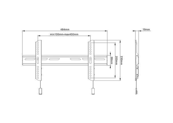 Multibrackets MB-6553 32-65" hinta ja tiedot | TV-seinätelineet | hobbyhall.fi