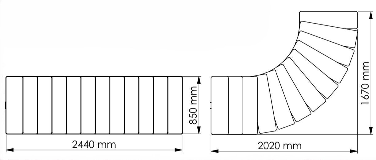 Modulaarinen portaikko Comfort Top Minka Valkoinen/Pyökki. Korkeus 312 cm. hinta ja tiedot | Portaat | hobbyhall.fi