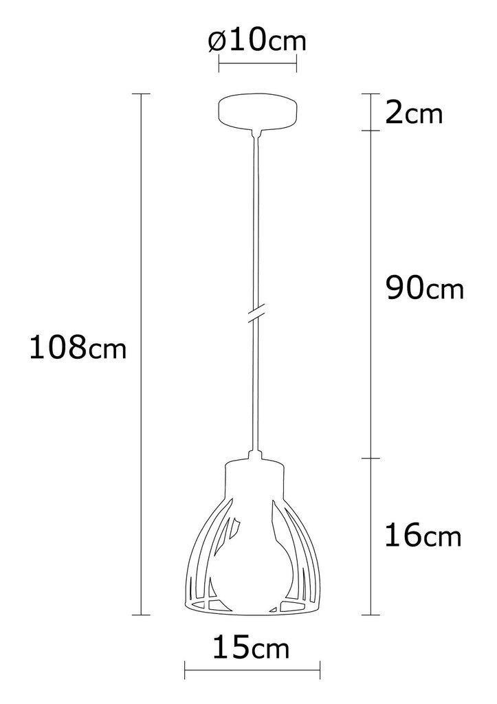 Riippuvalaisin Opviq Noor Kemah - N-1234 hinta ja tiedot | Riippuvalaisimet | hobbyhall.fi