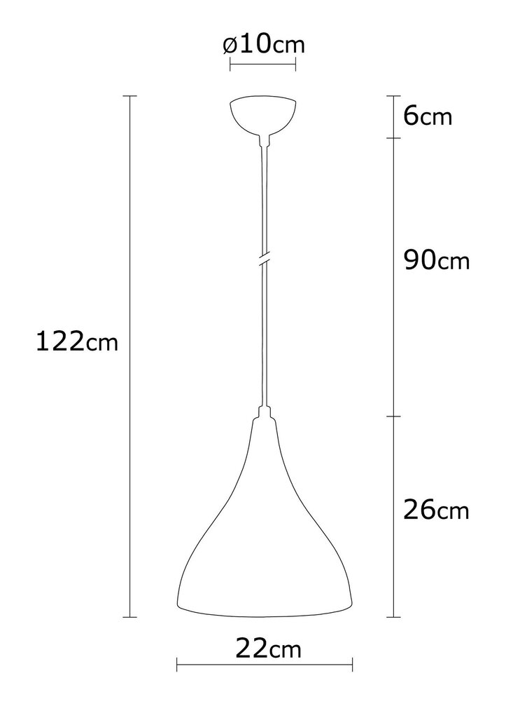 Riippuvalaisin Opviq Noor Berceste - N-1396 hinta ja tiedot | Riippuvalaisimet | hobbyhall.fi