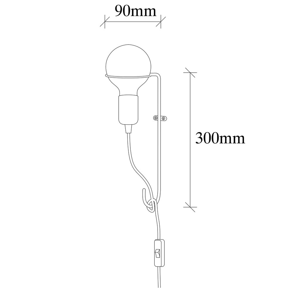 Seinävalaisin Opviq Pota hinta ja tiedot | Seinävalaisimet | hobbyhall.fi