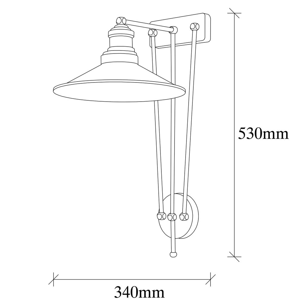 Seinävalaisin Opviq Saglam hinta ja tiedot | Seinävalaisimet | hobbyhall.fi