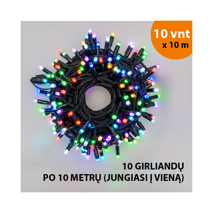 Lauko ir vidaus girlianda (LED lemputės) 100 m PROLED RGB hinta ja tiedot | Jouluvalot | hobbyhall.fi