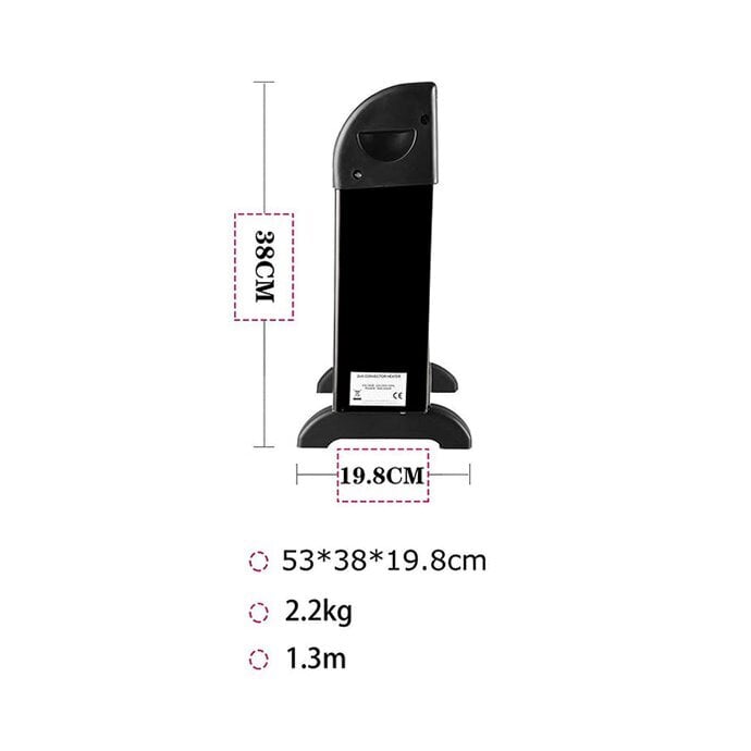 Konvektiolämmitin Therma H2000 Musta hinta ja tiedot | Lämmittimet | hobbyhall.fi