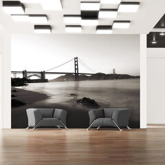 Valokuvatapetti - San Francisco: Golden Gate Bridge mustavalkoisena 200x154 cm hinta ja tiedot | Valokuvatapetit | hobbyhall.fi