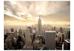 Valokuvatapetti - New York - Manhattan aamunkoitteessa 450x270 cm hinta ja tiedot | Valokuvatapetit | hobbyhall.fi