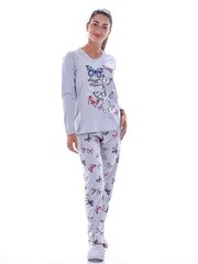 Pyjama, Pidzaama house, harmaa, perhosilla koristeltu hinta ja tiedot | Yöasut ja pyjamat | hobbyhall.fi