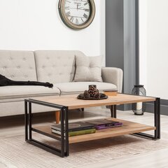Sohvapöytä Kalune Design Cosmo Rectus, ruskea/musta hinta ja tiedot | Sohvapöydät | hobbyhall.fi