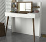 Peilipöytä Kalune Design Retro, ruskea/valkoinen hinta ja tiedot | Peilipöydät | hobbyhall.fi