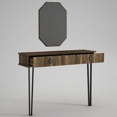 Sivupöytä ja peili Kalune Design Lost Aynali, ruskea hinta ja tiedot | Sivupöydät | hobbyhall.fi