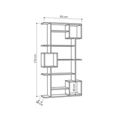 Hylly Kalune Design Soto, harmaa hinta ja tiedot | Hyllyt | hobbyhall.fi