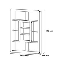 Hylly Kalune Design Orkide, valkoinen/keltainen hinta ja tiedot | Hyllyt | hobbyhall.fi