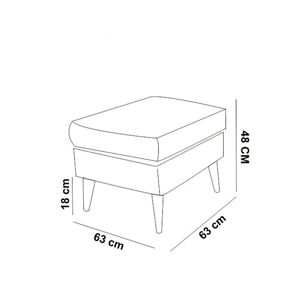 Rahi Artie Sofia, harmaa hinta ja tiedot | Säkkituolit, rahit ja penkit | hobbyhall.fi