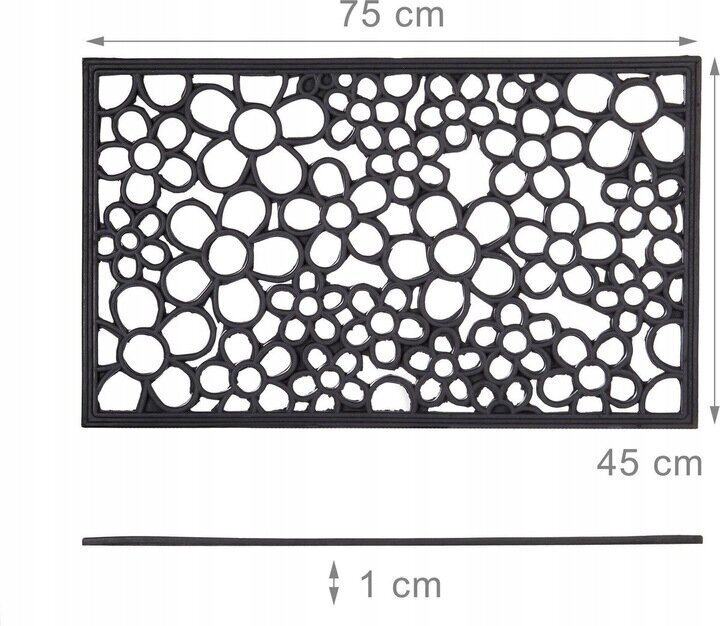 Ovimatto, 75x45 cm hinta ja tiedot | Ovimatot | hobbyhall.fi