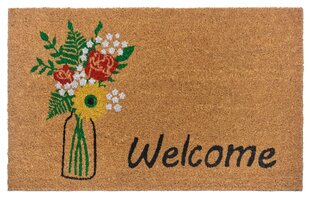 Hanse Home ovimatto Welcome & Flowers 45x75 cm hinta ja tiedot | Ovimatot | hobbyhall.fi