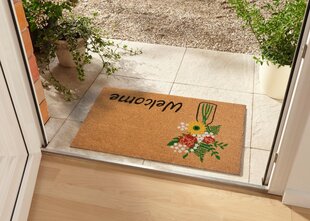 Hanse Home ovimatto Welcome & Flowers 45x75 cm hinta ja tiedot | Ovimatot | hobbyhall.fi