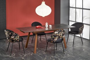 Ruokapöytä Lozano, musta/ruskea hinta ja tiedot | Ruokapöydät | hobbyhall.fi