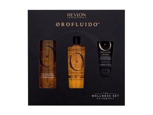 Lahjasetti Revlon Orofluido Professional: shampoo, 240 ml + hiuseliksiiri, 100 ml + vartalovoide, 50 ml hinta ja tiedot | Shampoot | hobbyhall.fi