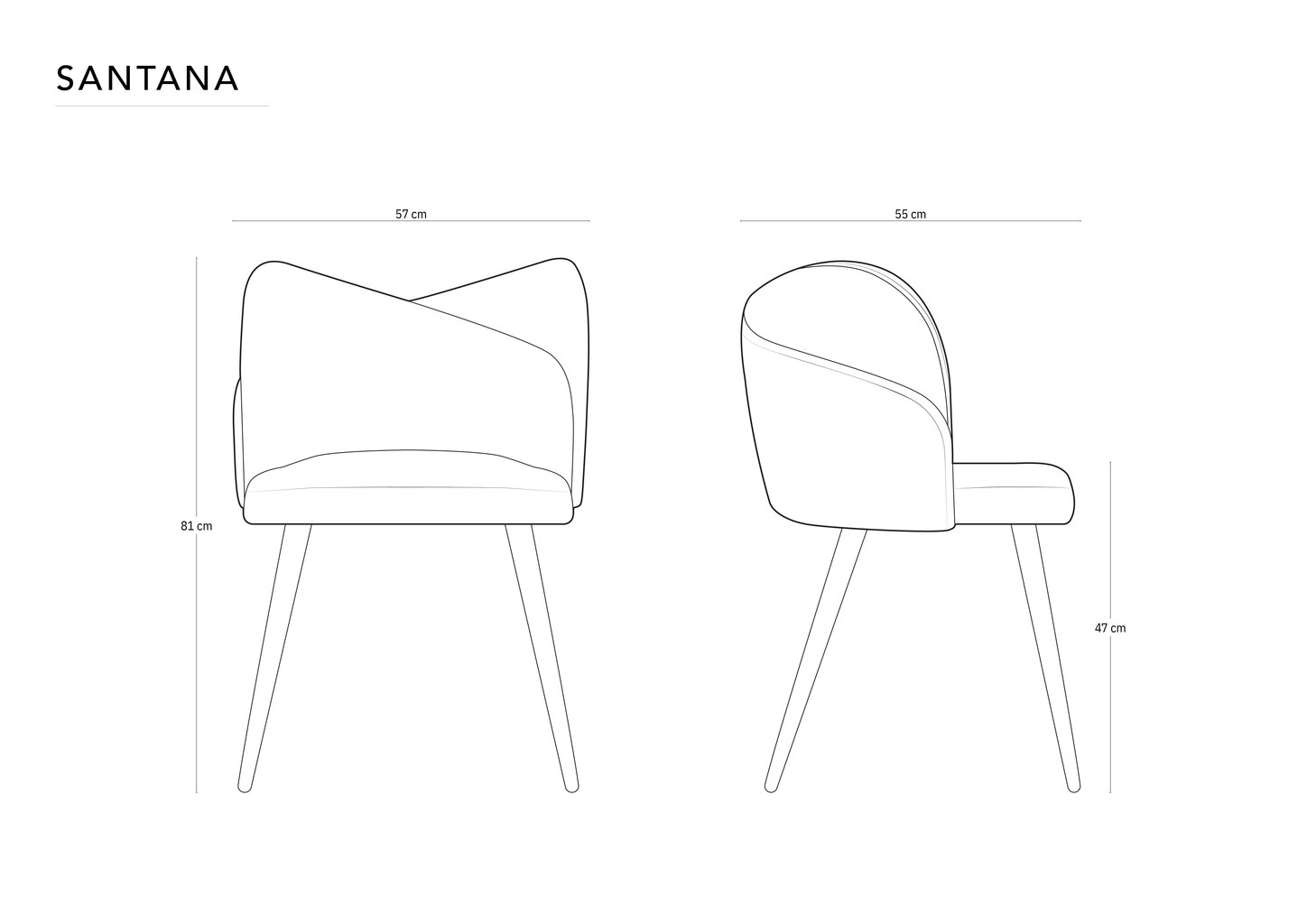 Tuolisarja Cosmopolitan Design Santana, punainen, 2 tuolia hinta ja tiedot | Ruokapöydän tuolit | hobbyhall.fi