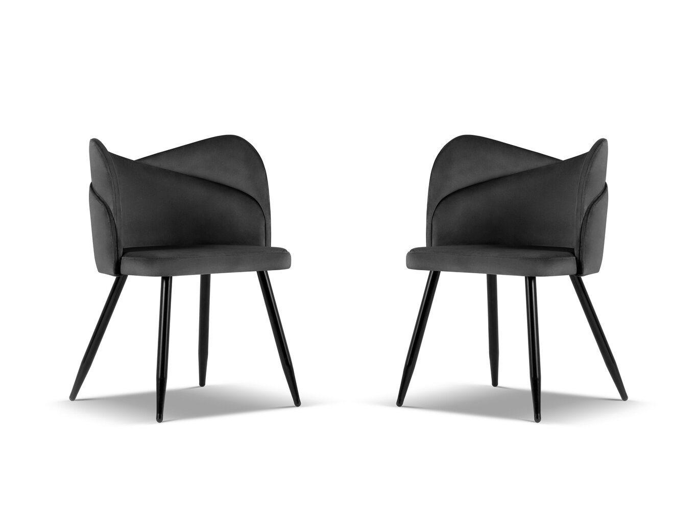 Tuoliryhmä Cosmopolitan Design Santana, harmaa, 2 tuolia hinta ja tiedot | Ruokapöydän tuolit | hobbyhall.fi