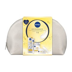 Kosmetiikkasetti Nivea Q1 Elegance: päivävoide Spf15, 50 ml + seerumi, 15 ml + kosmetiikkapussi hinta ja tiedot | Kasvovoiteet | hobbyhall.fi