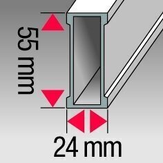 Vesivaaka BMI Eurostar (50 cm) hinta ja tiedot | Käsityökalut | hobbyhall.fi