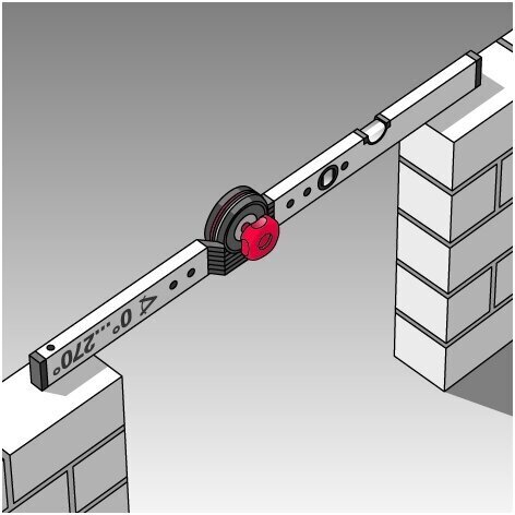 Yleiskulmamitta BMI WINKELSTAR (100 x 150 cm) hinta ja tiedot | Käsityökalut | hobbyhall.fi