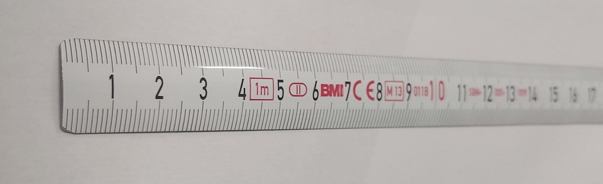 Ruostumattomasta teräksestä valmistettu mittanauha BMI 100 cm hinta ja tiedot | Käsityökalut | hobbyhall.fi