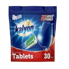 KALYON 10 Super Power tabletit astianpesukoneeseen, 30 kpl hinta ja tiedot | Astianpesuaineet | hobbyhall.fi