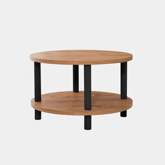 Sohvapöytä Asir, 70x43,7cm, ruskeaa ja mustaa hinta ja tiedot | Sohvapöydät | hobbyhall.fi