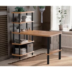 Työpöytä Asir, 120x74,7x70cm, beige ja musta hinta ja tiedot | Tietokonepöydät ja työpöydät | hobbyhall.fi