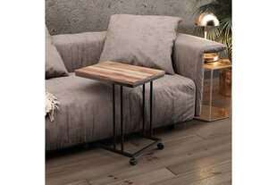 Sivupöytä Asir, 50x50x35cm, ruskeaa ja mustaa hinta ja tiedot | Sohvapöydät | hobbyhall.fi