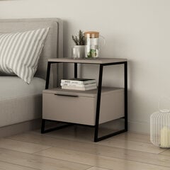Yöpöytä Asir, 45x50x41cm, vaaleanruskea ja musta hinta ja tiedot | Yöpöydät | hobbyhall.fi