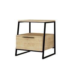 Yöpöytä Asir, 45x50x41cm, beige ja musta hinta ja tiedot | Yöpöydät | hobbyhall.fi