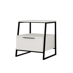 Yöpöytä Asir, 45x50x41cm, valkoinen ja musta hinta ja tiedot | Yöpöydät | hobbyhall.fi