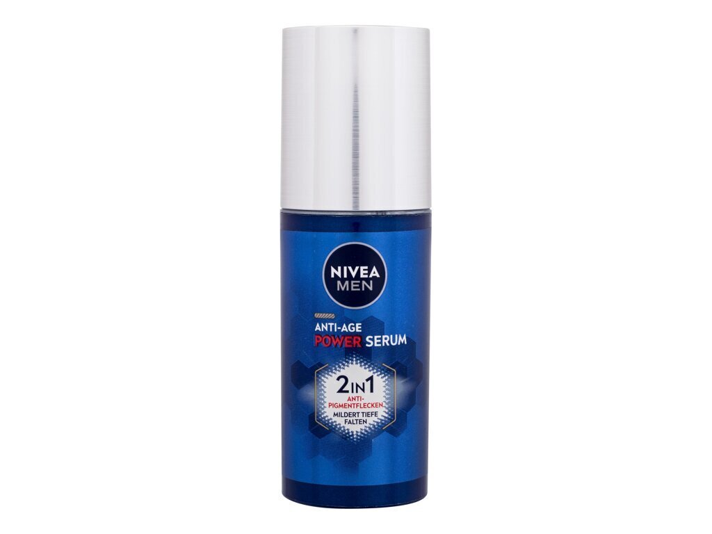 Kiinteyttävä ja kirkastava kasvoseerumi Nivea Men Power Anti-Age 2in1 miehille, 30 ml hinta ja tiedot | Kasvoöljyt ja seerumit | hobbyhall.fi