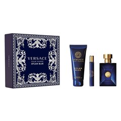 Setti Versace Dylan Blue Pour Homme WC EDT 100 ml + 10 ml + suihkugeeli 150 ml hinta ja tiedot | Miesten hajuvedet | hobbyhall.fi